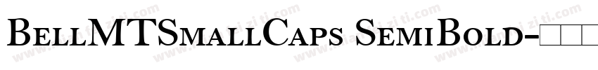 BellMTSmallCaps SemiBold字体转换